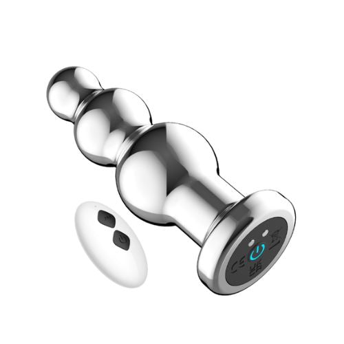 Toosh Remote Controlled Metal Vibrating Anal Beads from Nice 'n' Naughty