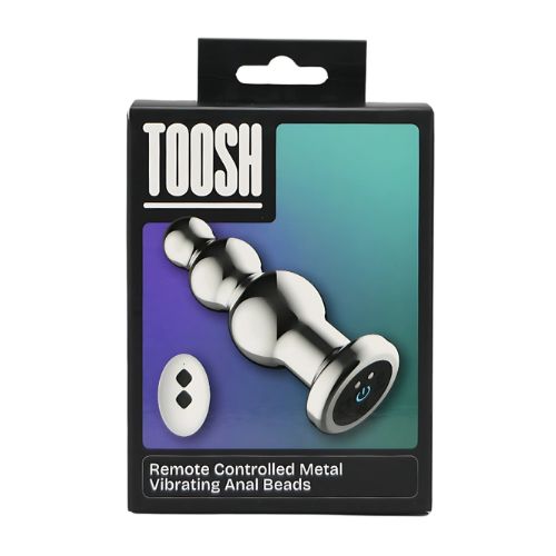 Toosh Remote Controlled Metal Vibrating Anal Beads from Nice 'n' Naughty