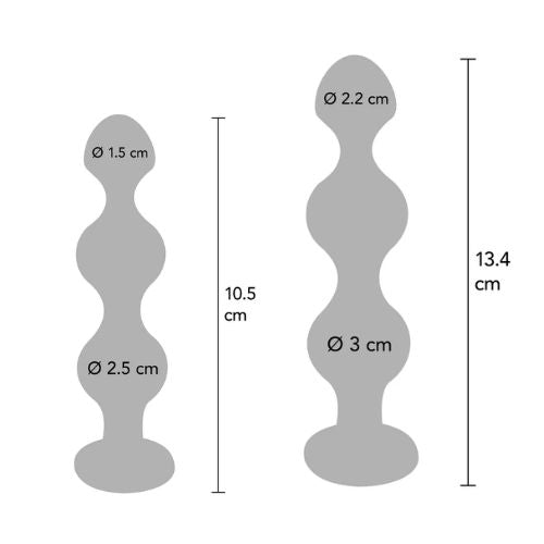 ToyJoy Anal Play Diamond Star Beads Silver from Nice 'n' Naughty