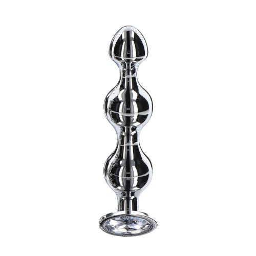 ToyJoy Anal Play Diamond Star Beads Silver from Nice 'n' Naughty