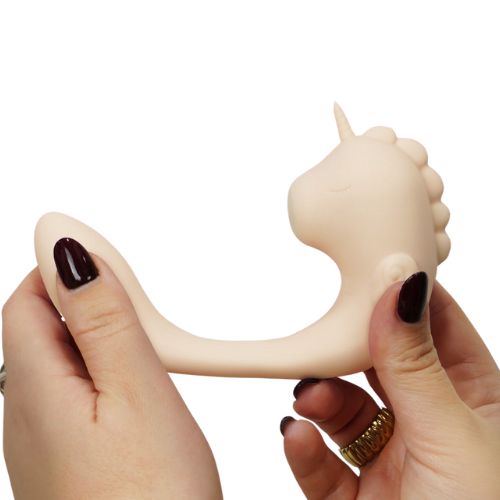 Unihorn C Horse Coral Throb Clitoral Vibrator Pink from Nice 'n' Naughty